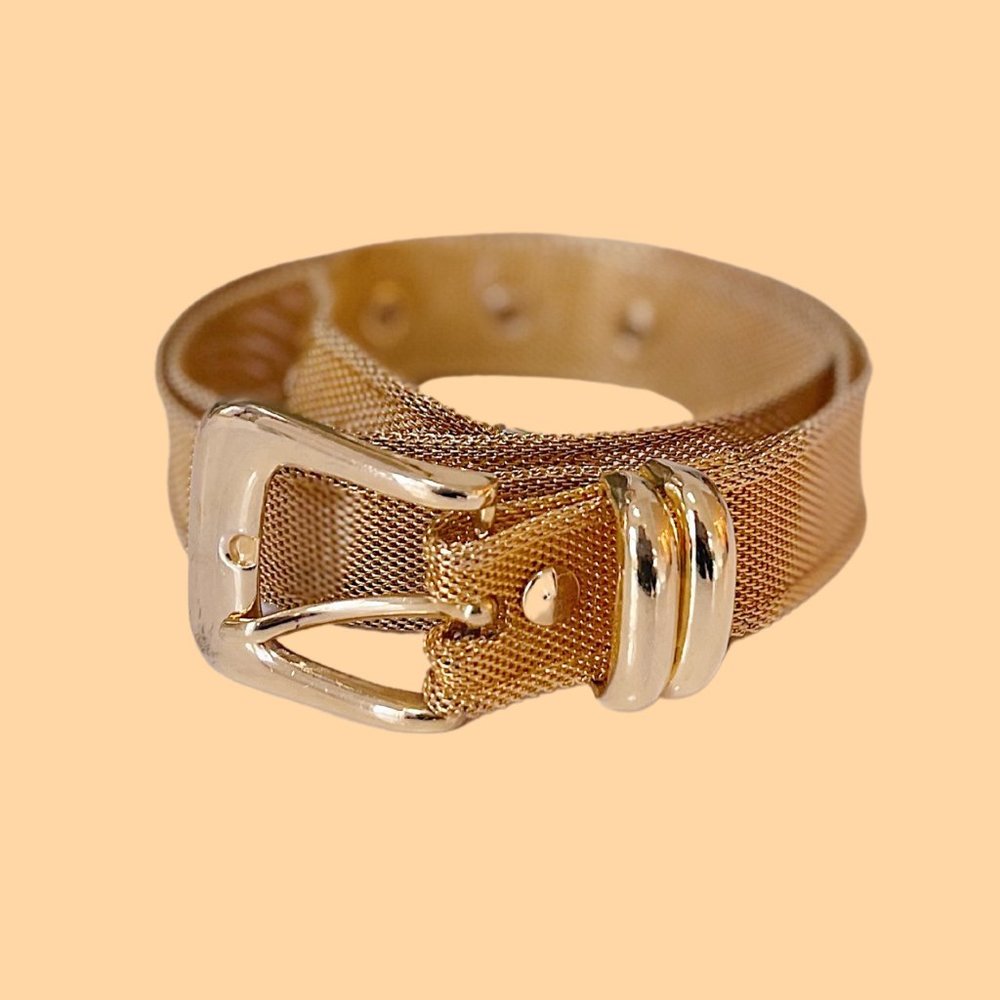 Vintage Gold Mesh Metal Belt